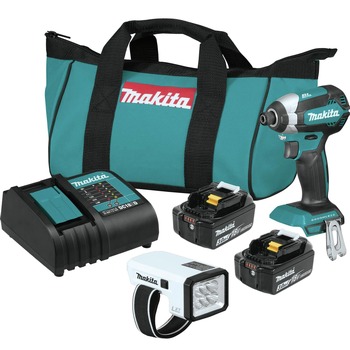Makita 18V LXT Brushless Lithium-Ion Cordless Impact Driver Kit with LED Flashlight (3 Ah)