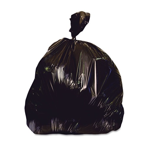 Trash Bags | Heritage X8647AK Low Density 56 Gallon 1.5 mil 43 in. x 47 in. Can Liners - Black (100/Carton) image number 0