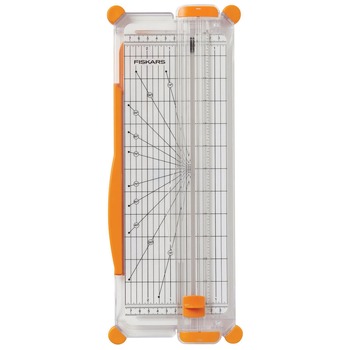 Fiskars 10 Sheets 12 in. Cut Length 7.08 in. x 16.93 in. SureCut Scrapbooking Paper Trimmer