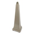 Smoking Receptacles | Rubbermaid Commercial FG257088BEIG 12.25 in. x 39.75 in. 1 gal. GroundsKeeper Pyramid Cigarette Waste Collector - Beige image number 0
