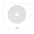  | Boardwalk BWK4020WHI 20 in. Diameter Polishing Floor Pads - White (5/Carton) image number 2