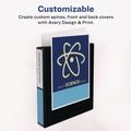 Office Jansan | Avery 19651 11 in. x 8.5 in. 3 Rings 1.5 in. Capacity Showcase Economy View Binders with Slant Rings - White image number 6