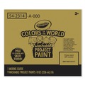 Acrylic & Tempera Paint | Crayola 54-2314 8 oz. Bottles Colors of the World Washable Paint - 9 Assorted Colors image number 3