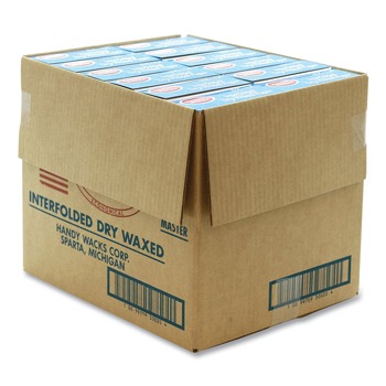 Handy Wacks EZ12 10.75 in. x 12 in. Interfolded Dry Waxed Paper Deli Sheets (12/Carton)