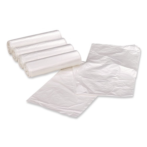 Trash Bags | Earthsense Commercial 1507260 38 in. x 58 in. 1.5 mil 60 Gallon Linear Low Density Recycled Can Liners - Clear (100/Carton) image number 0