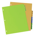 Office Jansan | Avery 11330 11 in. x 8.5 in. 12-Tab A to Z Durable Preprinted Plastic Tab Dividers - Assorted (1-Set) image number 2