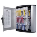 Office & Office Supplies | Durable 196623 36-Key 11.75 x 4.63 x 11 Brushed Aluminum Locking Key Cabinet - Silver image number 3