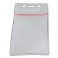  | SICURIX BAU47840 Sealable 2.62 in. x 3.75 in. Vertical Cardholder - Clear (50/Pack) image number 1