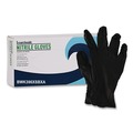 Disposable Gloves | Boardwalk 396XSCTA 396 Series 9.5 in. 4.4 mil Disposable General-Purpose Nitrile Gloves - X-Small/Black (1000/Carton) image number 1