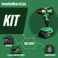 Impact Drivers | Metabo HPT WH18DFXM 18V MultiVolt Brushed Lithium-Ion 1/4 in. Cordless Impact Driver Kit (2 Ah) image number 1