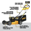 Dewalt DCMWSP244U2 2X 20V MAX Brushless Lithium-Ion 21-1/2 in. Cordless FWD Self-Propelled Lawn Mower Kit with 2 Batteries (10 Ah) image number 5