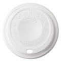 Cutlery | Dart 12EL 12 oz. Cappuccino Dome Sipper Lids - White (1000/Carton) image number 0