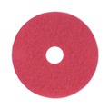  | Boardwalk BWK4017RED 17 in. Diameter Buffing Floor Pads - Red (5/Carton) image number 0