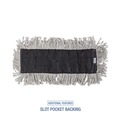 Mops | Boardwalk BWK1618 18 in. x 5 in. Disposable Cotton Dust Mop Head image number 6