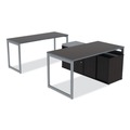 Office Filing Cabinets & Shelves | Alera ALELS593020ES Open Office 29-1/2 in. x 19-1/8 in. x 22-7/8 in. Low Storage Cabinet Credenza - Espresso image number 6
