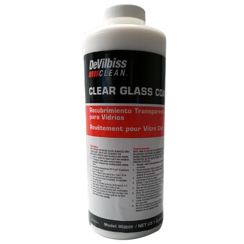 Paint Sprayers | DeVilbiss 803669 CLEAN Clear Glass Coat Quart image number 0