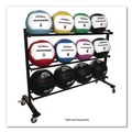 Office Filing Cabinets & Shelves | Champion Sports RPXRACK RPX 18.5 in. x 62 in. x 45 in. 220 lbs. Capacity Metal Medicine Ball Rack - Black image number 4