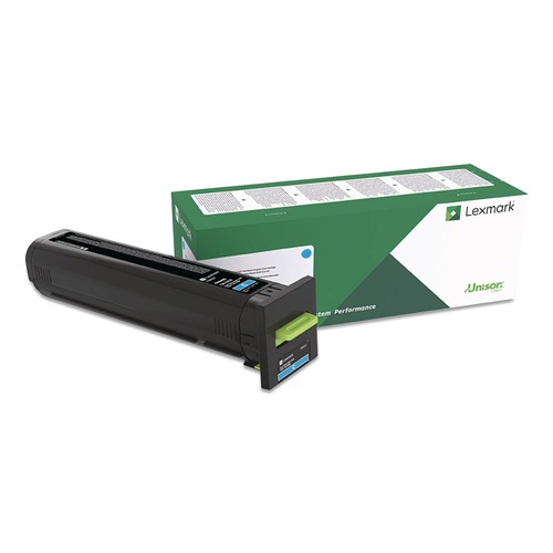 Ink & Toner | Lexmark 82K0XCG 22000 Page-Yield Return Program Extra High-Yield Toner - Cyan image number 0