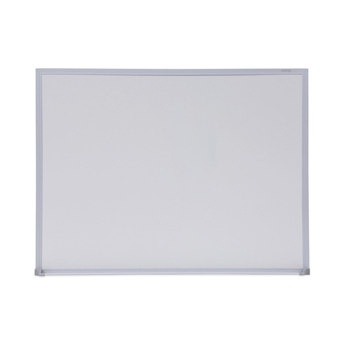  | Universal UNV43622 24 in. x 18 in. Melamine Dry Erase Board with Anodized Aluminum Frame - White Surface image number 0