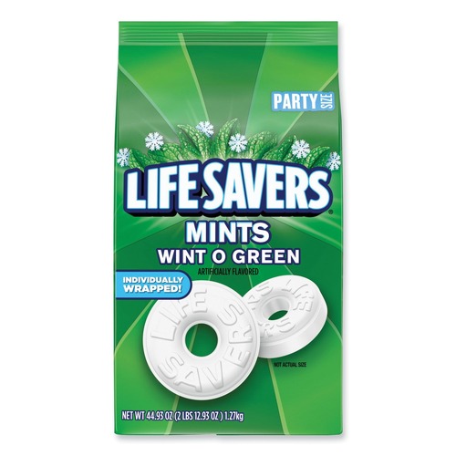 Snacks | LifeSavers MMM29060 50 oz. Wint-O-Green Hard Candy Mints image number 0