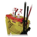 Floor Signs | Rubbermaid Commercial FG611477YEL 12 in. x 16 in. x 38 in. 4-Sided Caution Wet Floor Sign - Yellow image number 2