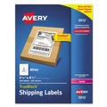 Office Jansan | Avery 05912 5.5 in. x 8.5 in. Shipping Labels with TrueBlock Technology - White (2/Sheet, 250 Sheets/Box) image number 0