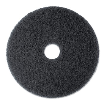 3M 13 in. Diameter Low-Speed Stripper Floor Pad 7200 - Black (5/Carton)