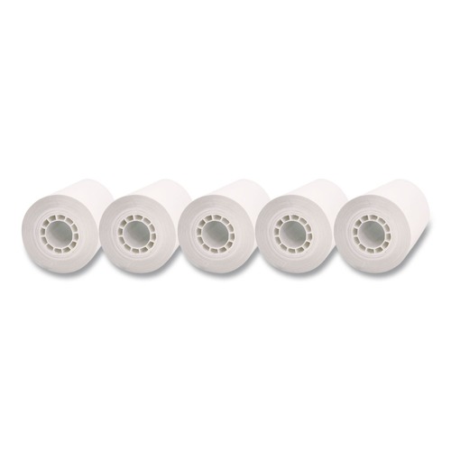 Office & Office Supplies | PM Company 05262 2.25 in. x 55 ft. Direct Thermal Printing Thermal Paper Rolls - White (5/Pack) image number 0