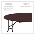  | Alera ALEFT7260DMY 59 in. Diameter x 29.13 in. Height Round Wood Folding Table - Mahogany image number 6