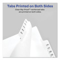 Office Jansan | Avery 01704 11 x 8.5 Allstate Style Preprinted Legal Exhibit Side 76 to 100 Tab Index Dividers - White (25-Pieces/Set) image number 3