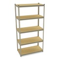 Office Filing Cabinets & Shelves | Tennsco LSS-361872 Stur-D-Stor 36.5 in. W x 18.5 in. D x 72 in. H Five-Shelf Shelving - Sand image number 0