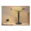 Lamps | Alera ALELMP537BZ 10 in. x 13.38 in. x 16 in. Traditional Banker's Lamp - Antique Bronze image number 3