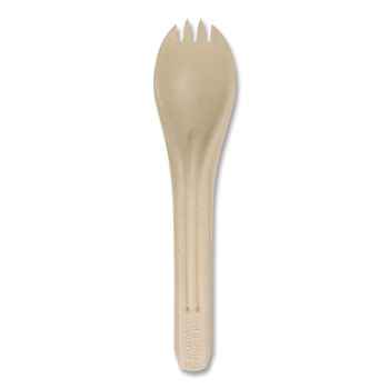 World Centric NoTree Paper Spork Light Mediumweight Cutlery - Natural (1000/Carton)