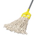 Mops | Rubbermaid Commercial FGV11700WH00 20 oz. 1 in. Band Economy Cut-End Cotton Wet Mop Head - White (12/Carton) image number 2