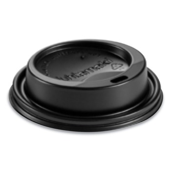 Huhtamaki 89435 Dome Sipper Lids for 8 oz. Hot Cups - Black (1000/Carton)