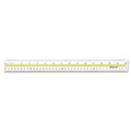  | Westcott 10580 15 in. Long Acrylic Data Highlight Reading Ruler with Tinted Guide - Clear/Yellow image number 0