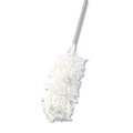  | Rubbermaid Commercial FGT12000GY00 HiDuster 51 in. Overhead Duster Handle with Angled Launderable Head - Gray/White image number 2