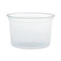 Food Service | Dart MN16-0100 MicroGourmet 16 oz. Plastic Food Containers - Translucent (500/Carton) image number 0