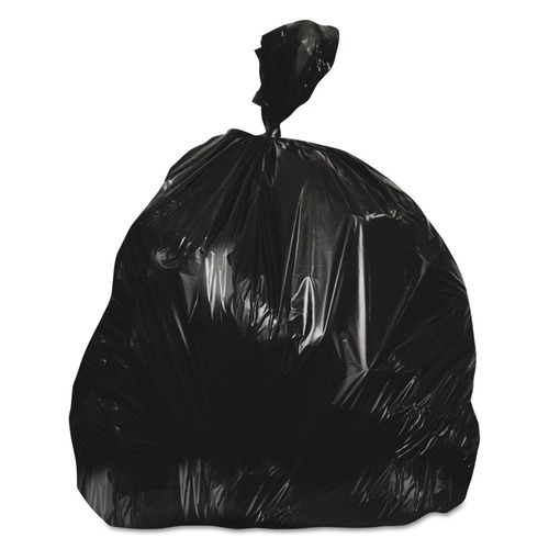  | Heritage H8647HK 43 in. x 47 in. 56 gal. 0.7 mil Linear Low-Density Can Liners - Black (100/Carton) image number 0