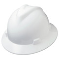 Hard Hats | MSA 475369 V-Gard Slotted Full-Brim Hat with Fas-Trac III Suspension - White image number 3
