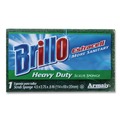 Sponges & Scrubbers | Brillo 21001 Estracell 4.9 in. x 2.9 in. Heavy-Duty Scrub Sponge - Yellow/Green (12/Carton) image number 1