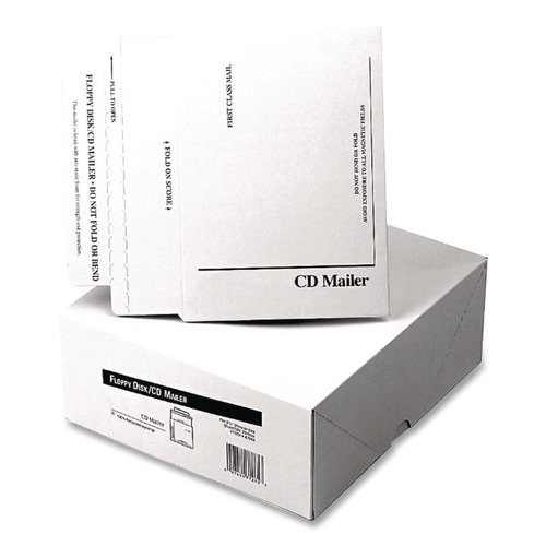 Office Jansan | Quality Park QUAE7266 5 in. x 5 in. Foam Lined Multimedia Mailer - White (25/Box) image number 0