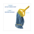 New Year New Savings! Save $25 off $150 | Boardwalk BWK501BL 5 in. Headband Super Loop Wet Mop Head - Small, Blue (12/Carton) image number 5