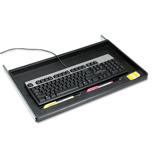  | Innovera IVR53010 21.38 in. x 12.88 in. Standard Underdesk Keyboard Drawer - Black image number 0