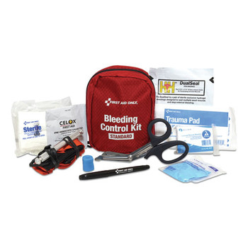 First Aid Only 91159 8.5 in. x 10.75 in. x 11.5 in. Texas Mandate Bleeding Control Kit