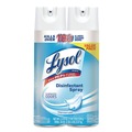 Cleaning & Janitorial Supplies | LYSOL Brand 19200-99608 19 oz. Aerosol Spray Disinfectant Spray - Crisp Linen (4/Carton) image number 0