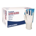 Disposable Gloves | Boardwalk BWK345MCT General Purpose 4.4 Mil Powder-Free Latex Gloves - Medium, Natural (1000/Carton) image number 1