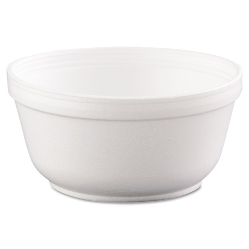 Just Launched | Dart 12B32 12oz Insulated Foam Bowls - White (50/Pack, 20 Packs/Carton) image number 0