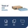 Cleaning Cloths | Tork 192481 12 in. x 12 in. 1-Ply  Low-Lint Cleaning Cloth - Blue (250/Carton) image number 2
