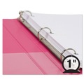 Office Jansan | Samsill U86376 11 in. x 8.5 in. 3 Rings 1 in. Capacity Earth’s Choice Plant-Based Durable Fashion View Binder - Berry (2/Pack) image number 3